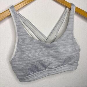 Athleta Heather Gray Space Dye Sports Bra Size XS